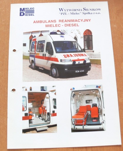 Zdjęcie oferty: MIELEC DIESEL AMBULANS FOLDER 