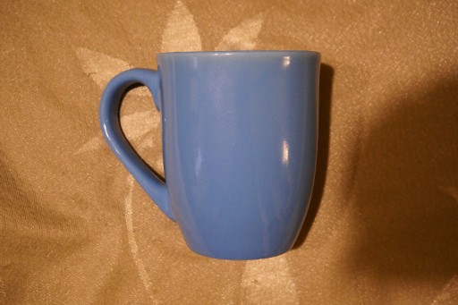 Zdjęcie oferty: Nowy kubek z uchem niebieski błękitny porcelanowy
