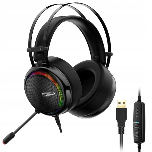 Zdjęcie oferty: Słuchawki gamingowe Tronsmart Glary RGB USB