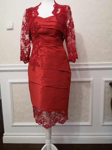 Zdjęcie oferty: Sukienka wizytowa czerwona 38/M