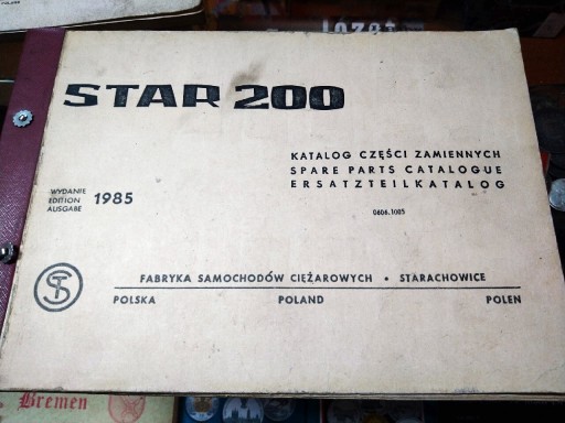 Zdjęcie oferty: Star 200 Katalog Części Zamiennych