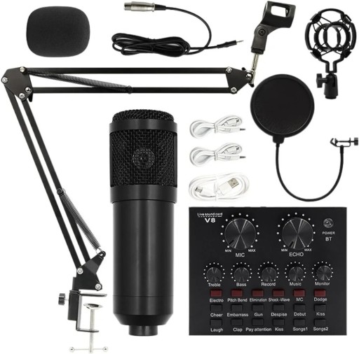 Zdjęcie oferty: Mikrofon z ramieniem oraz nagrywaniem śpiewu 