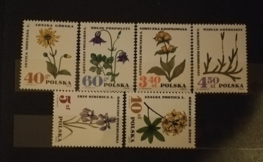 Zdjęcie oferty: 1967 Rośliny Chronione seria 6 zn. 