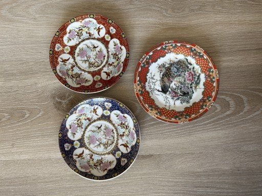 Zdjęcie oferty: Talerzyki mix chińska porcelana ptaki