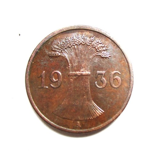 Zdjęcie oferty: 1 Pfennig 1936 r. A.  Niemcy