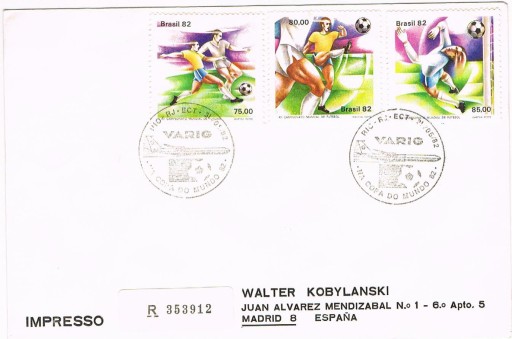 Zdjęcie oferty: Brazylia - 1982-  Koperta FDC