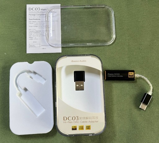 Zdjęcie oferty: IBASSO DC03 3.5MM DAC AMP SŁUCHAWKOWY DONGLE USB C