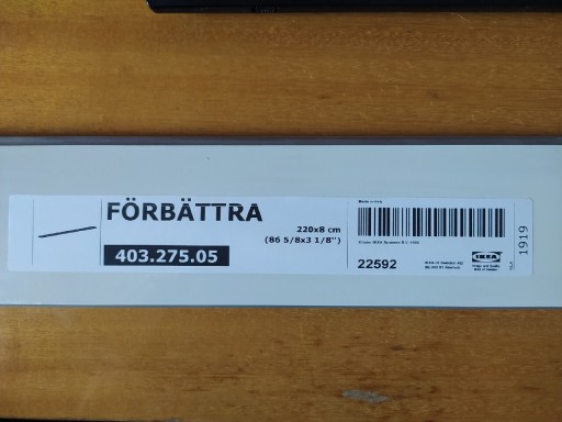 Zdjęcie oferty: IKEA forbattra cokół biały 220x8 cm