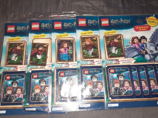 Zdjęcie oferty: Lego Harry Potter saszetki 125 naklejek 5 kart