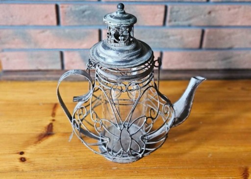 Zdjęcie oferty: dekoracyjny dzbanek latarenka/lampion na podgrzewacze tealight/świece