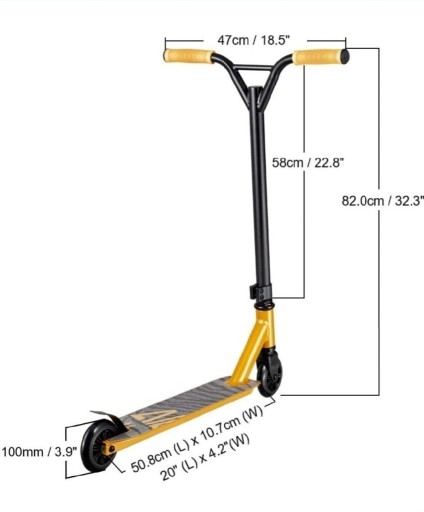 Zdjęcie oferty: Hulajnoga wyczynowa Albott Stunt Scooter Gold 