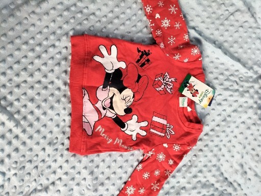 Zdjęcie oferty: Świąteczna bluza z Minnie r. 74 cm Nowa