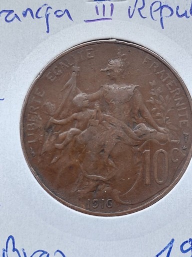 Zdjęcie oferty: Moneta 10 centymów Francja 1916