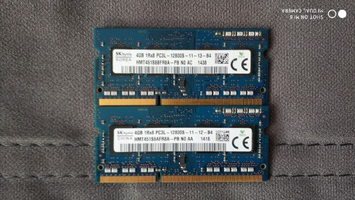 Zdjęcie oferty: Pamięć RAM 4GB DDR3 SODIMM do Laptopa