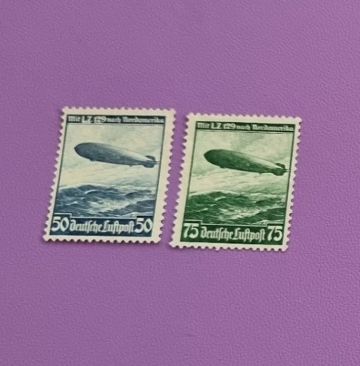 Zdjęcie oferty: Znaczki pocztowe Niemcy 1936 Hindenburg, sterowiec