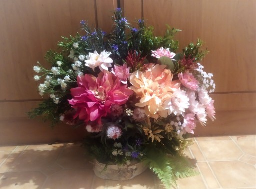 Zdjęcie oferty: Kompozycja kwiatowa, bukiet, sztuczne kwiaty