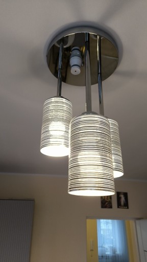 Zdjęcie oferty: Lampa wisząca plafon Riviera chrome 3 led 