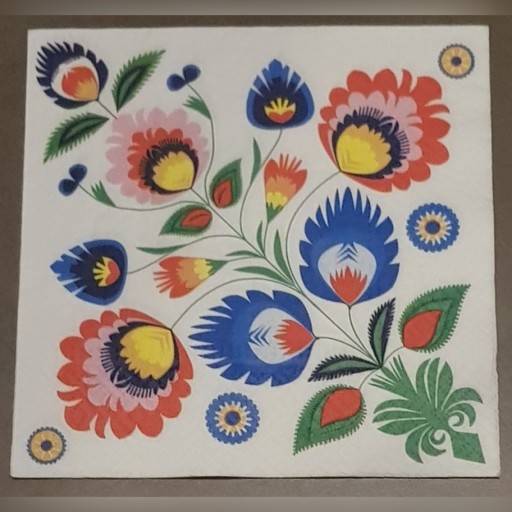 Zdjęcie oferty: Serwetki do decoupage folklor 33x33 -2szt. 