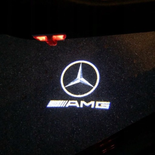 Zdjęcie oferty: Projektor LED Mercedes AMG logo do auta 4szt.