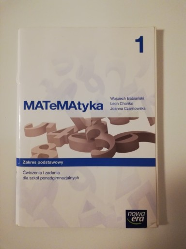 Zdjęcie oferty: MATeMAtyka 1 - ćwiczenia - zakres podstawowy