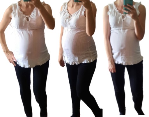 Zdjęcie oferty: Bluzka ciążowa rozmiar S/36 docinana pod biustem