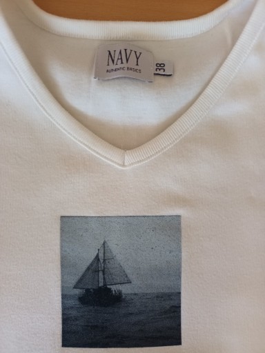 Zdjęcie oferty: NAVY t-shirt biały, łódka - 38