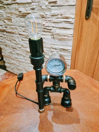 Zdjęcie oferty: Termometr z funkcją lampki! Styl loft/vintage. 