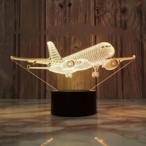 Zdjęcie oferty: 3D Samolot Lampka Nocna