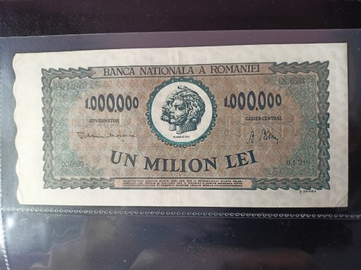 Zdjęcie oferty: Rumunia 1,000,000 Lei 1947 r. rzadki