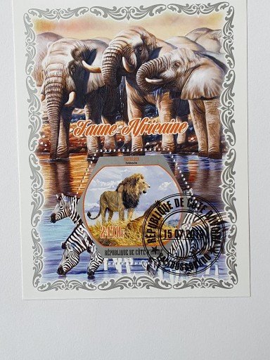 Zdjęcie oferty: (1641) blok słonie 