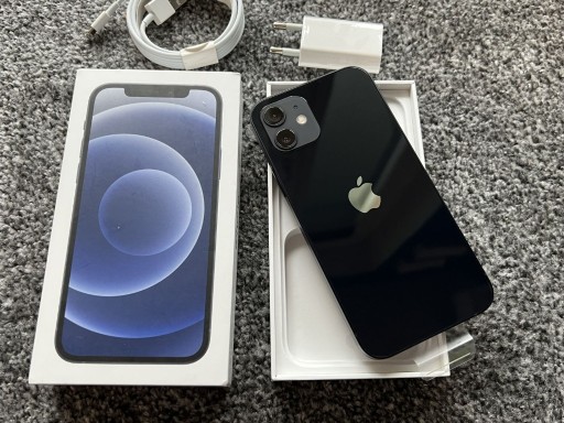 Zdjęcie oferty: iPhone 12 64GB BLACK CZARNY Grafitowy Bat 96% GWAR