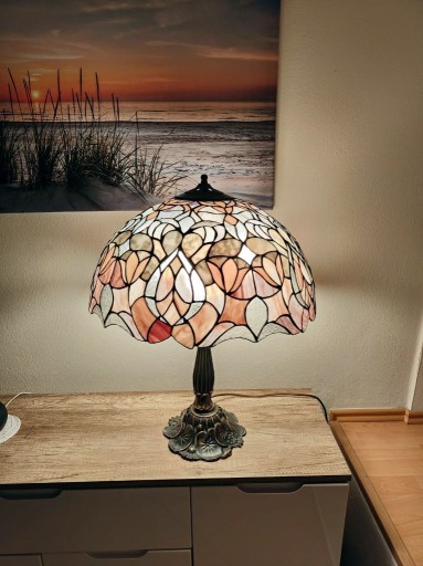 Zdjęcie oferty: Tiffany lampa stołowa witrażowa - duża 67cm