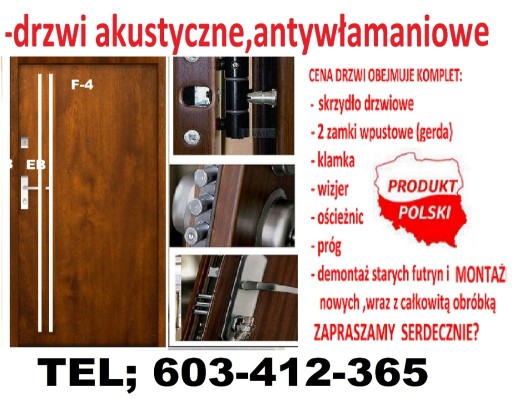Zdjęcie oferty: Drzwi zewnętrzne wejściowe drewniane i metalowe