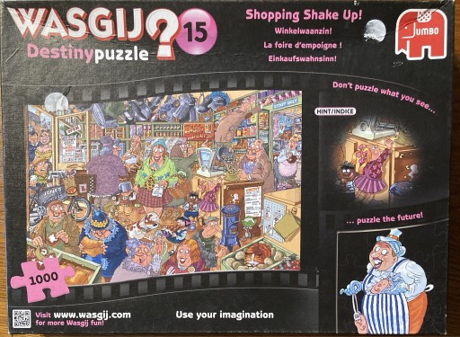 Zdjęcie oferty: Puzzle JUMBO wasgij 1000(-1) Shopping Shake Up!