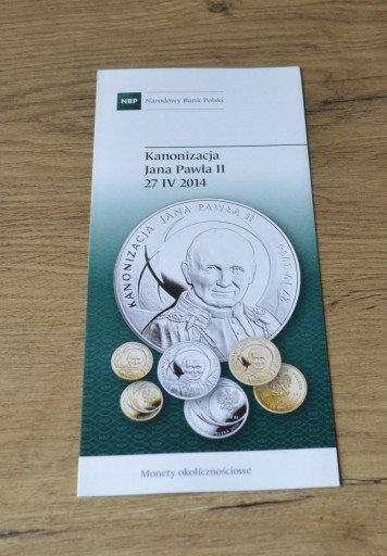 Zdjęcie oferty: Folder 2014- Kanonizacja Jana Pawła II --pol.