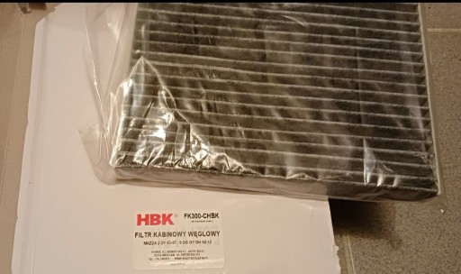 Zdjęcie oferty: HBK FK300 Nowy filtr kabinowy węglowy 