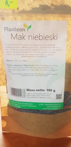 Zdjęcie oferty: Mak niebieski 100g