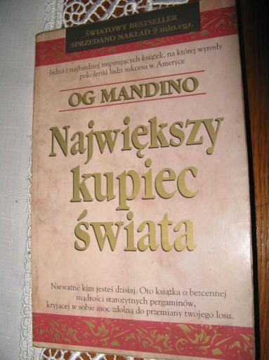 Zdjęcie oferty: NAJWIĘKSZY KUPIEC ŚWIATA Og Mandino