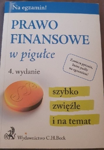 Zdjęcie oferty: Prawo finansowe w pigułce