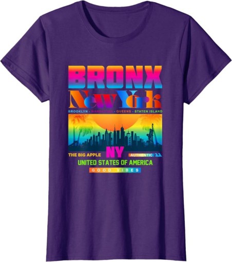 Zdjęcie oferty: T-shirt damski z nadrukiem New York Bronx 