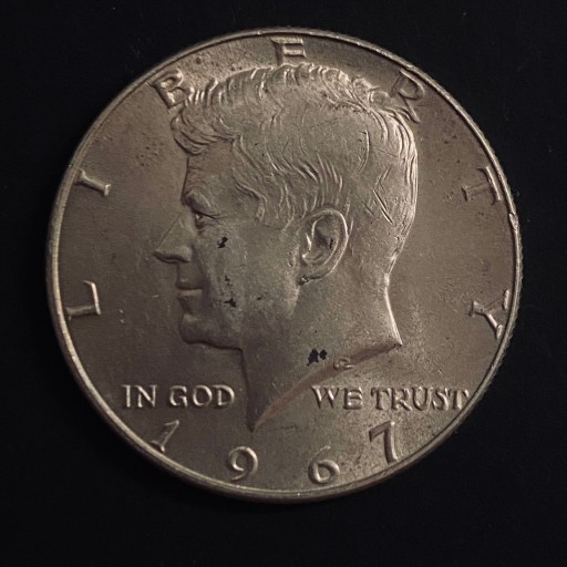 Zdjęcie oferty: USA, Half Dollar Kennedy, rok 1967, Ag 0,400