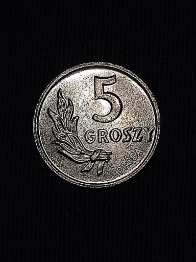 Zdjęcie oferty: 5 groszy 1949 rok próba prl Polska wykopki monet