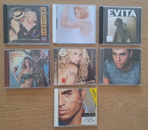 Zdjęcie oferty: 3 x Madonna 2 x Shakira 2 x Enrique Iglesias po 12