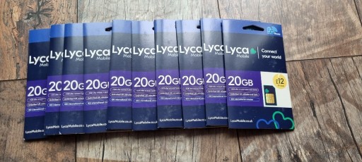 Zdjęcie oferty: Karta sim Lyca Mobile uk 10 szt