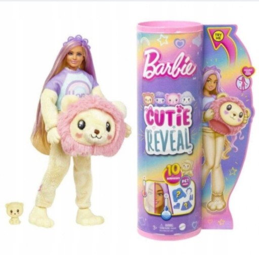 Zdjęcie oferty: Barbie Cutie Reveal Lalka Barbie Lew + zwierzątko