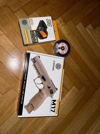 Zdjęcie oferty: Wiatrówka SIG SAUER M17 + Reflex Sight + Śrut