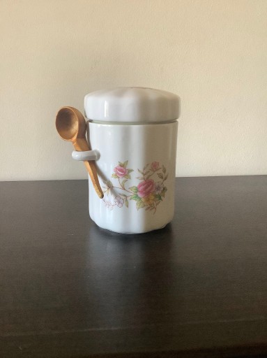 Zdjęcie oferty: Ceramiczny pojemnik na kawe/cukier/sól lata 80