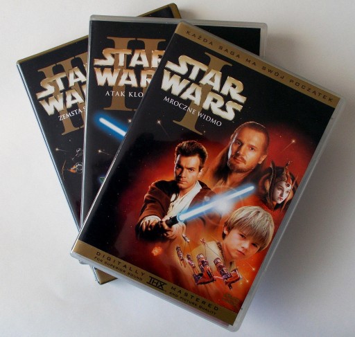 Zdjęcie oferty: Gwiezdne Wojny 1-3, 6 płyt DVD PL