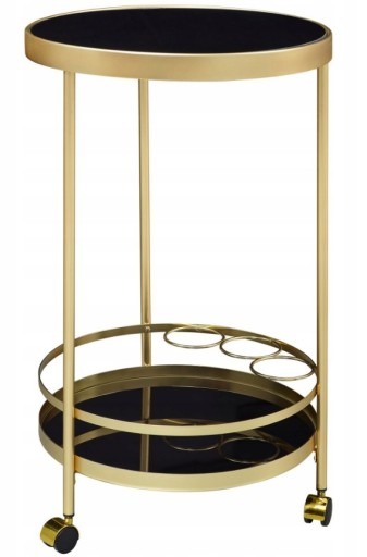 Zdjęcie oferty: Wózek kuchenny do serwowania złota rama czarny