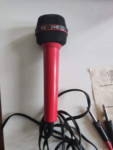 Zdjęcie oferty: Mikrofon Unitra Tonsil MD-249b czerwony